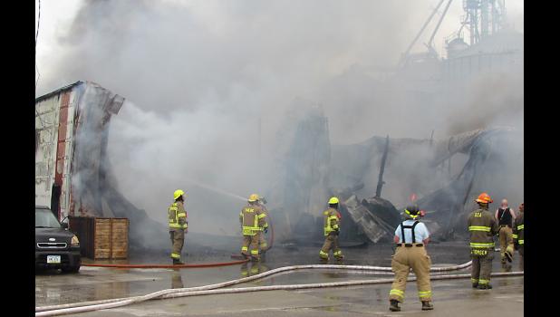 Multiple fire departments responded to a structure fire at a business in Dunlap on the morning of August 6. Dunlap Fire and Rescue was assisted by Denison, Woodbine, Dow City-Arion, Charter Oak, Defiance, Panama, Earling and Harlan.