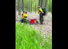 The basic firefighting course field station at the 2019 Minnesota Wildfire Academy on June 5.